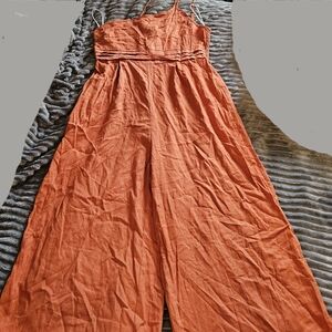 XL orange Shein jumpsuit